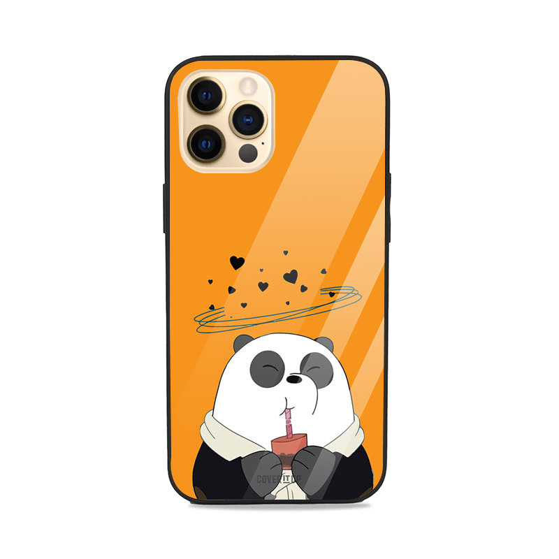 Chubby Panda Glass Case
