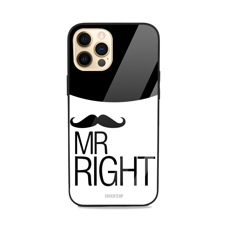 Mr. Right Moustache Glass Case